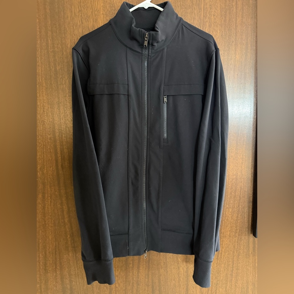 lululemon athletica Men's Black full zip fleece jacket